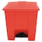 Rubbermaid Commercial 8 gal. Square Trash Can FG614300RED - alternate 1